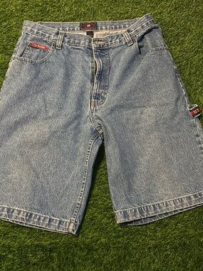 Vintage US Polo Assn. Men's Light Blue Denim Shorts size 36